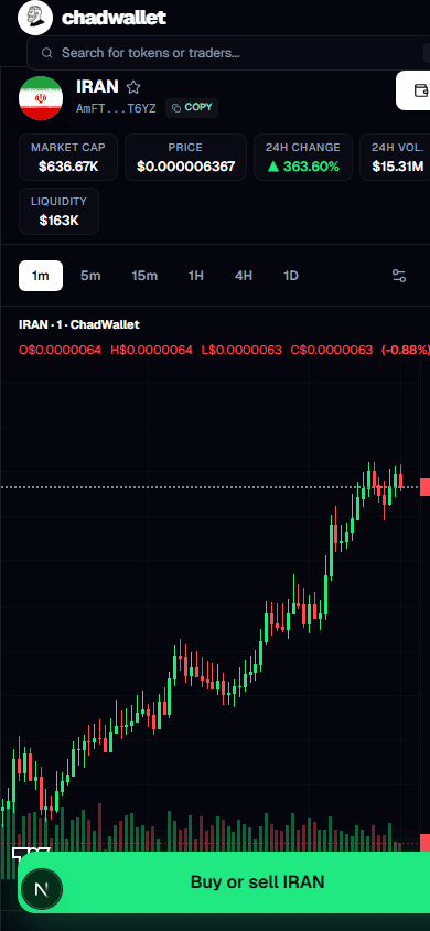ChadWallet Mobile Interface
